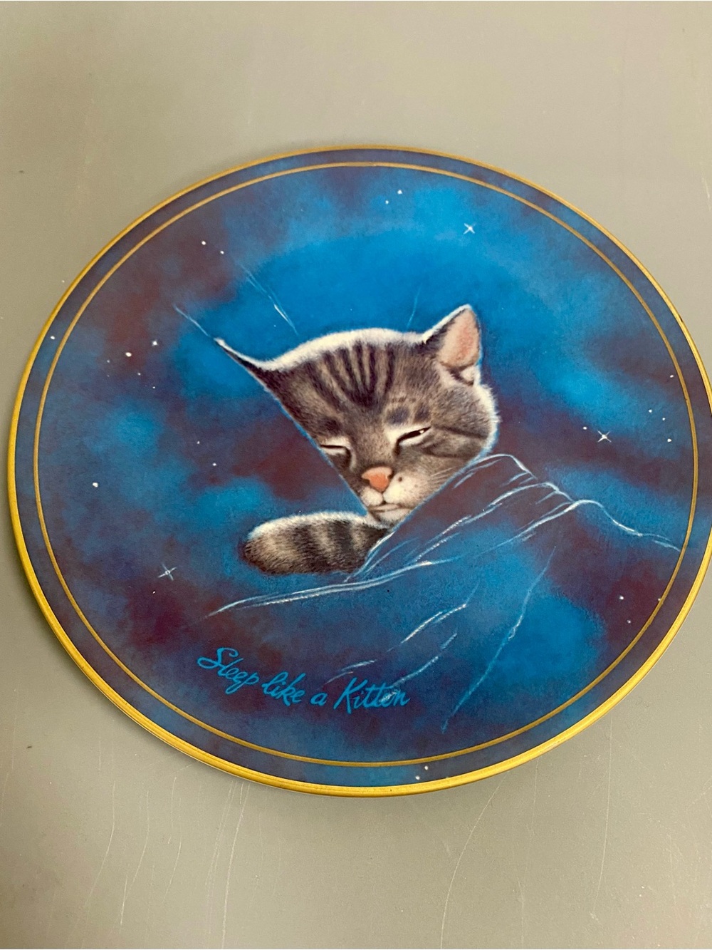 Bradford Exchange Limited Edition B&O Railroad  Chessie Cat Numbered Plate 1983